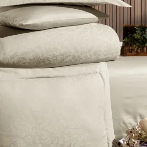 Alternative view of Постільна білизна Jacquard Satin 200 × 220 см (євро) Tecna Champagne від First Choice