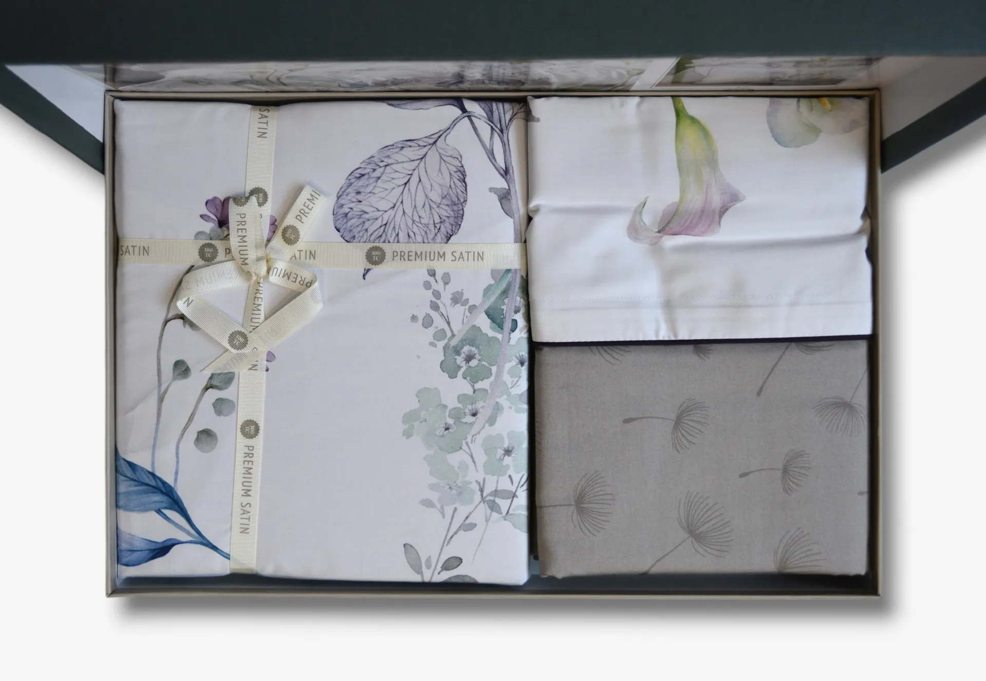 Постільна білизна Premium Satin 200 × 220 см (євро) Tunar Grey від La Romano - Зображення 5