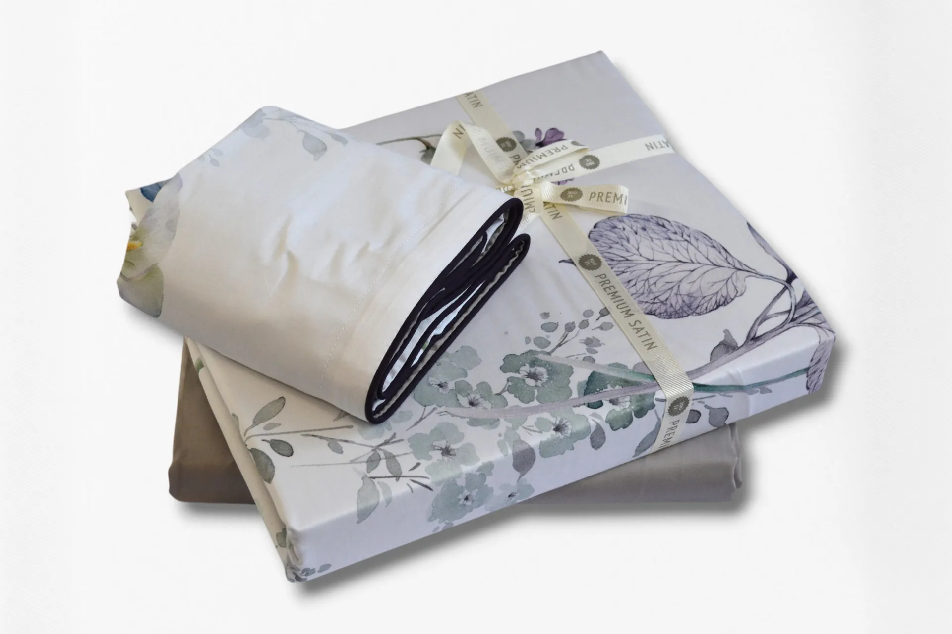 Постільна білизна Premium Satin 200 × 220 см (євро) Tunar Grey від La Romano - Зображення 4