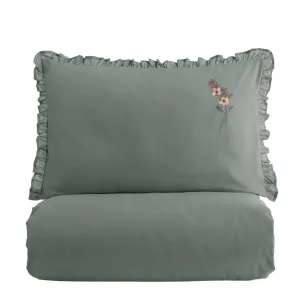 Alternative view of Постільна білизна з вишивкою Ranforce Prima 200 × 220 см (євро) Valentino Green від Turkiz