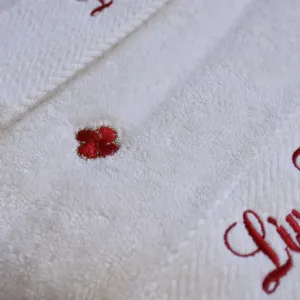 Alternative view of Подарунковий набір рушників, 3 шт. з вишивкою Van Cleef Kirmizi від Moss