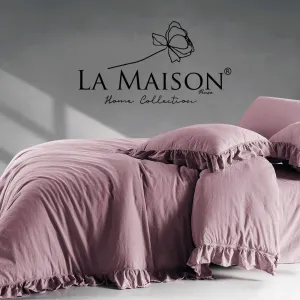 Постільна білизна Stonewashed 200 × 220 см (євро) Weens Blush від La Maison