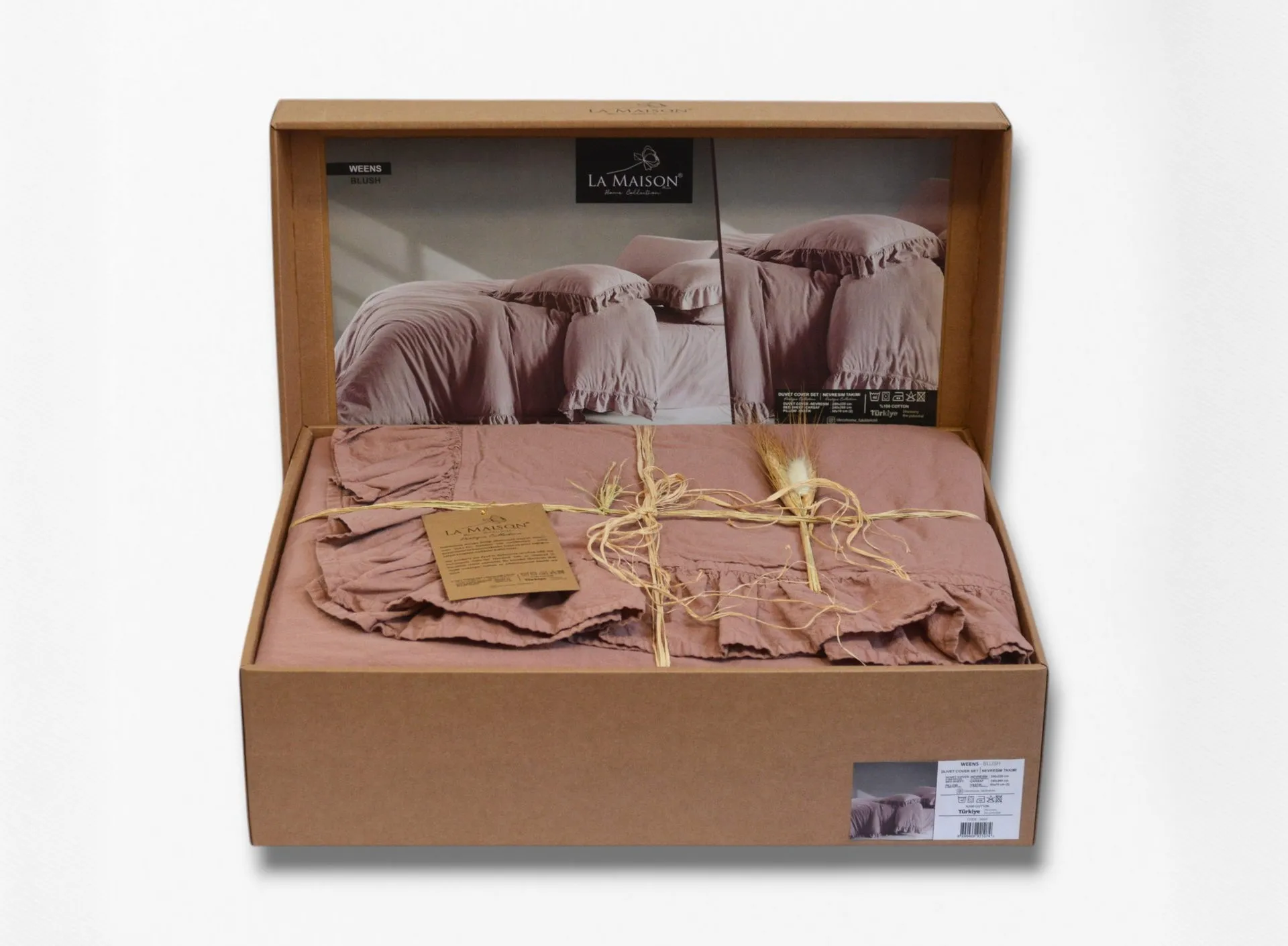 Постільна білизна Stonewashed 200 × 220 см (євро) Weens Blush від La Maison - Зображення 5