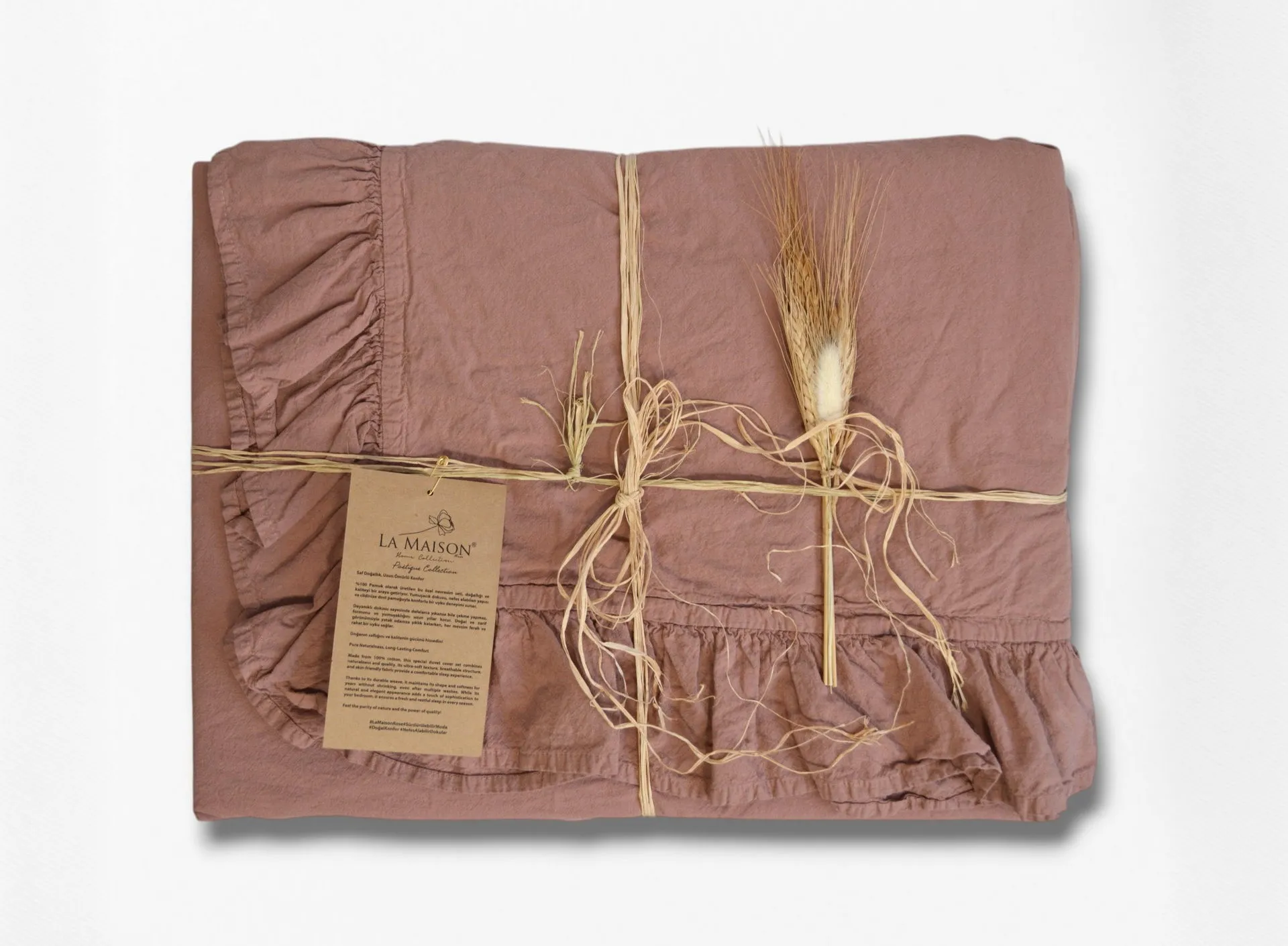 Постільна білизна Stonewashed 200 × 220 см (євро) Weens Blush від La Maison - Зображення 3