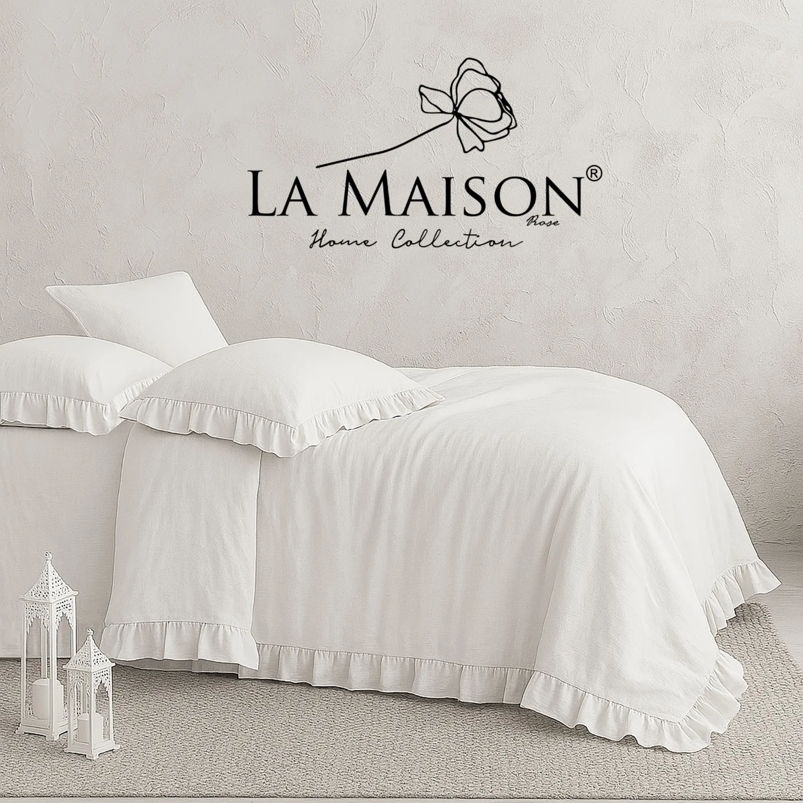 Постільна білизна Stonewashed 200 × 220 см (євро) Weens Crystal від La Maison