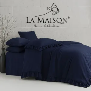 Постільна білизна Stonewashed 200 × 220 см (євро) Weens Deep Indigo від La Maison