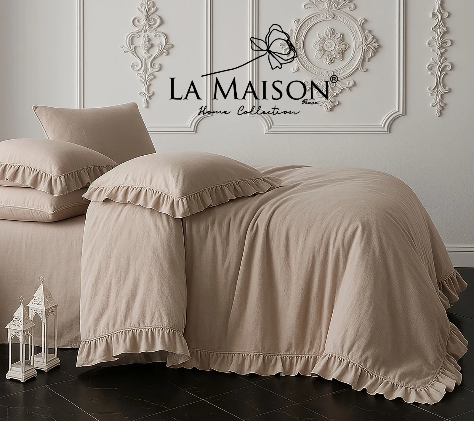 Постільна білизна Stonewashed 200 × 220 см (євро) Weens Stone від La Maison
