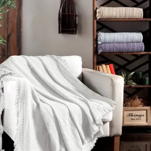 Вафельне простирадло Sole 220 × 240 см Білий від First Choice