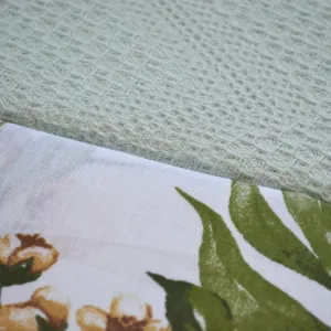 Alternative view of Постільна білизна з пледом Ranforce Zig Zag 200 × 220 см (євро) Mint від Saheser