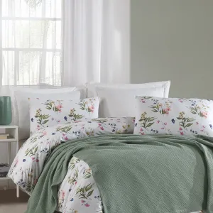 Постільна білизна з пледом Ranforce Zig Zag 200 × 220 см (євро) Yesil від Saheser