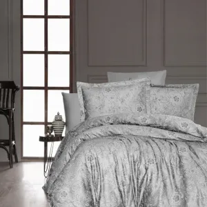Постільна білизна Cotton Satin 160 × 220 см (полуторний) Advina Grey від First Choice