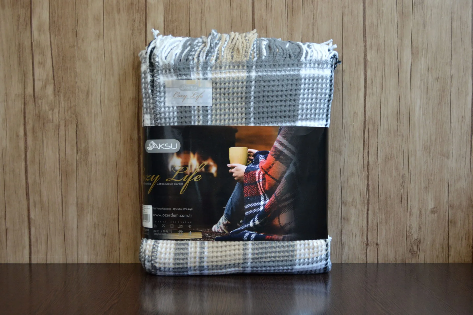 Плед Cozy Life Inka 150 × 200 см Сірий від Aksu - Зображення 2