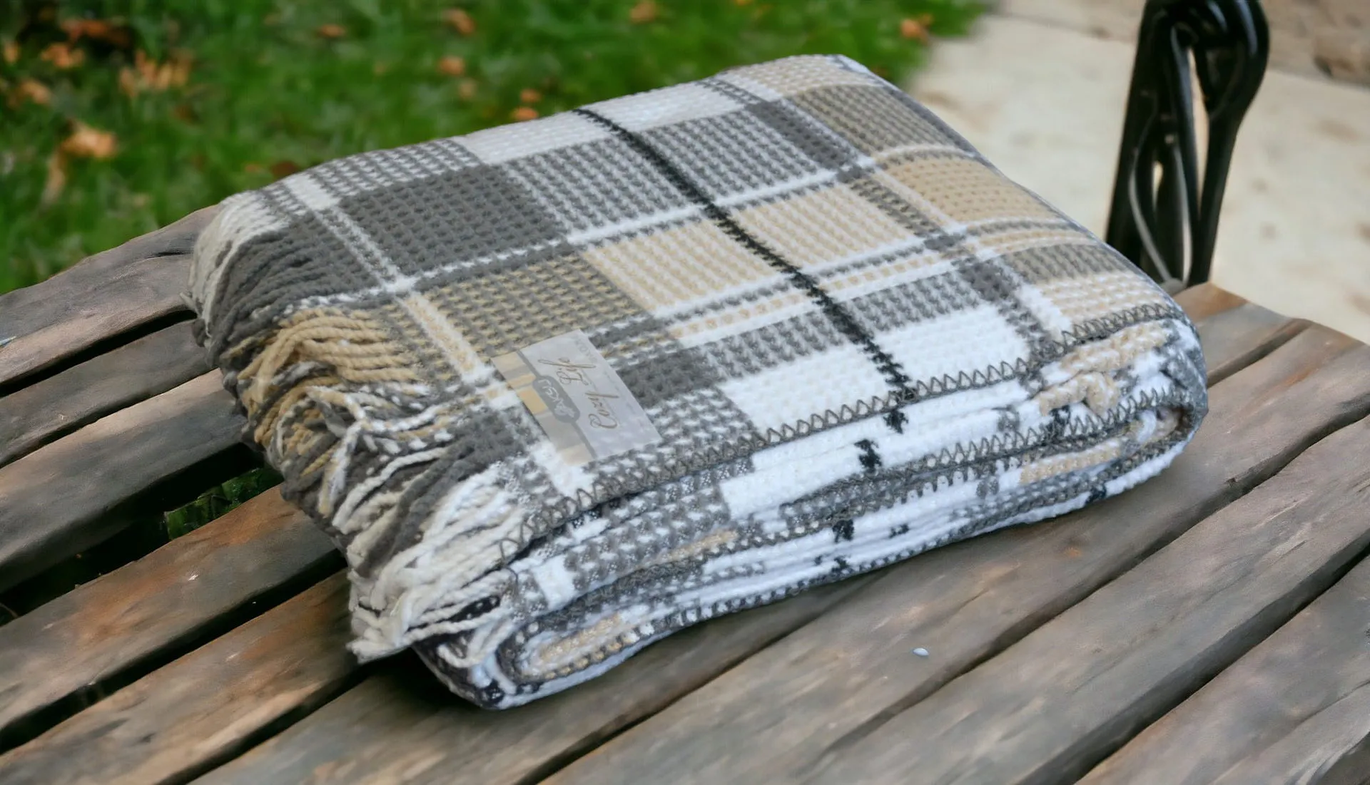 Плед Cozy Life Inka 150 × 200 см Сірий від Aksu - Зображення 3