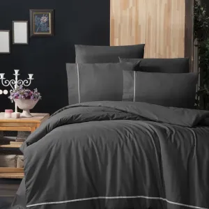 Постільна білизна Ranforce Deluxe DARK 200 × 220 см (євро) Alisa Antrasit від First Choice