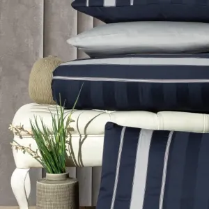 Alternative view of Постільна білизна Deluxe Satin DARK 200 × 220 см (євро) Artwel Navy Blue від First Choice