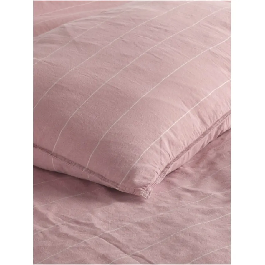 Постільна білизна Stonewashed Ranforse 200 × 220 см (євро) Aura Pudra від Limasso - Зображення 2