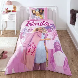 Постільна білизна Disney 160 × 220 см (полуторний) Barbie Pink Power від TAC