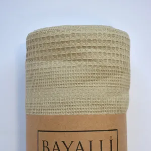 Alternative view of Вафельне простирадло-покривало 200 × 230 см Бежевий від Bayalli