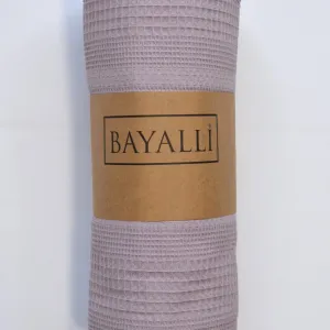 Вафельне простирадло-покривало 200 × 230 см Ліловий від Bayalli