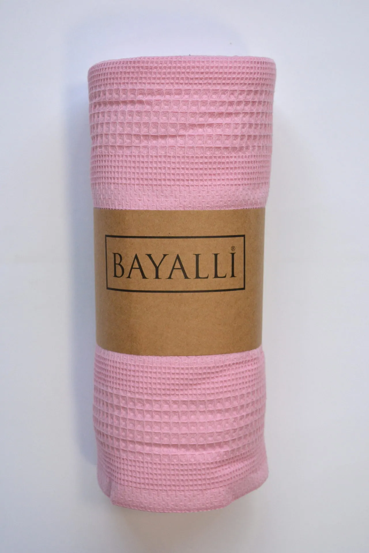 Вафельне простирадло-покривало Pembe 200 × 230 см Рожевий від Bayalli