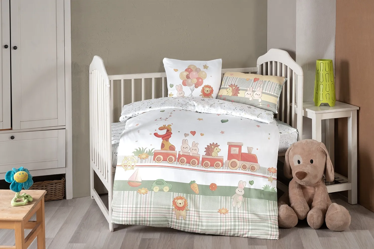 Постільна білизна для новонароджених Baby Digital Satin 100 × 150 см Toys від First Choice