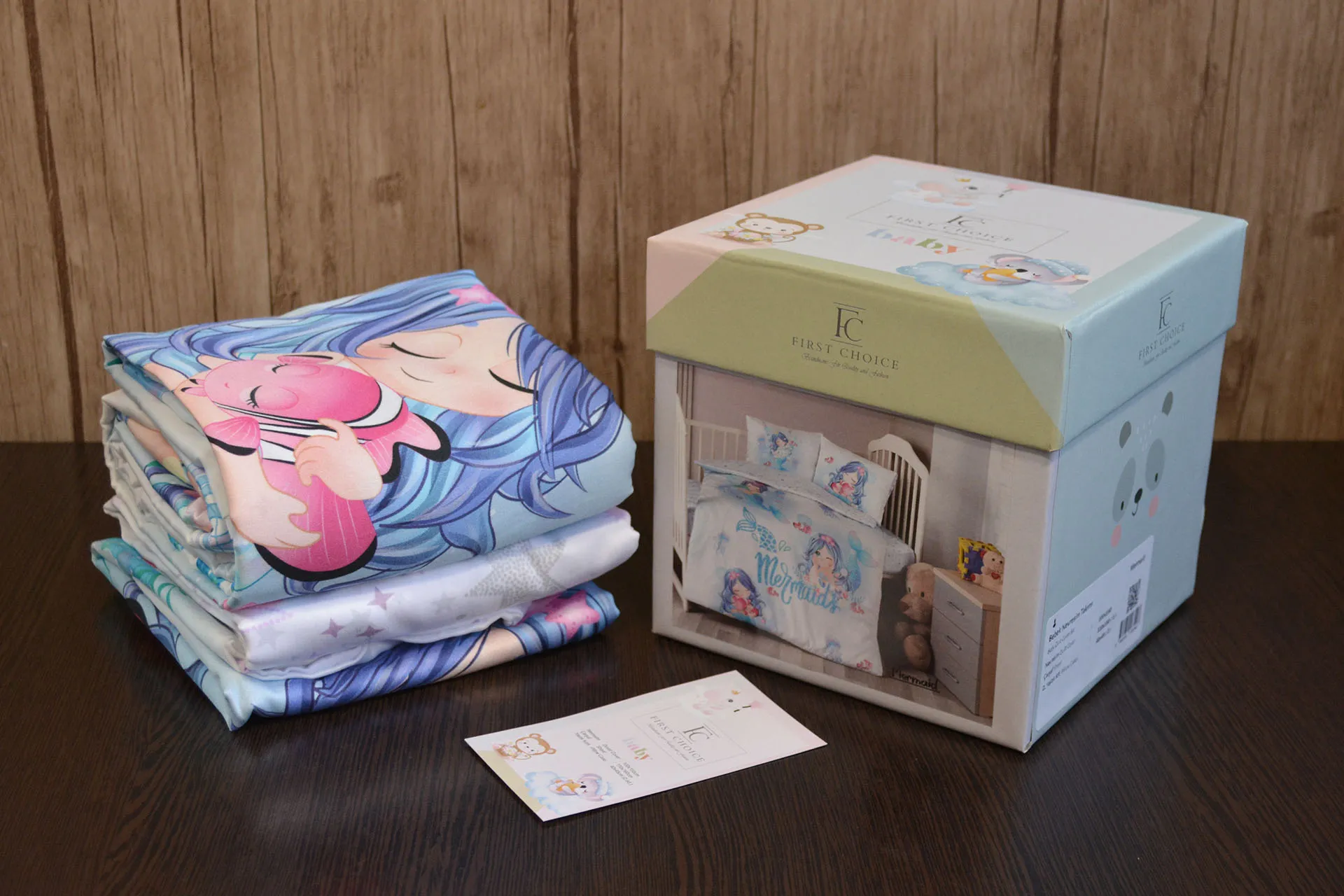 Постільна білизна для новонароджених Baby Digital Satin 100 × 150 см Mermaid від First Choice - Зображення 3
