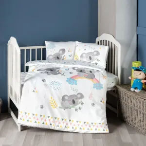 Постільна білизна для новонароджених Baby Digital Satin 100 × 150 см Koala від First Choice
