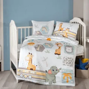 Постільна білизна для новонароджених Baby Digital Satin 100 × 150 см Safari від First Choice