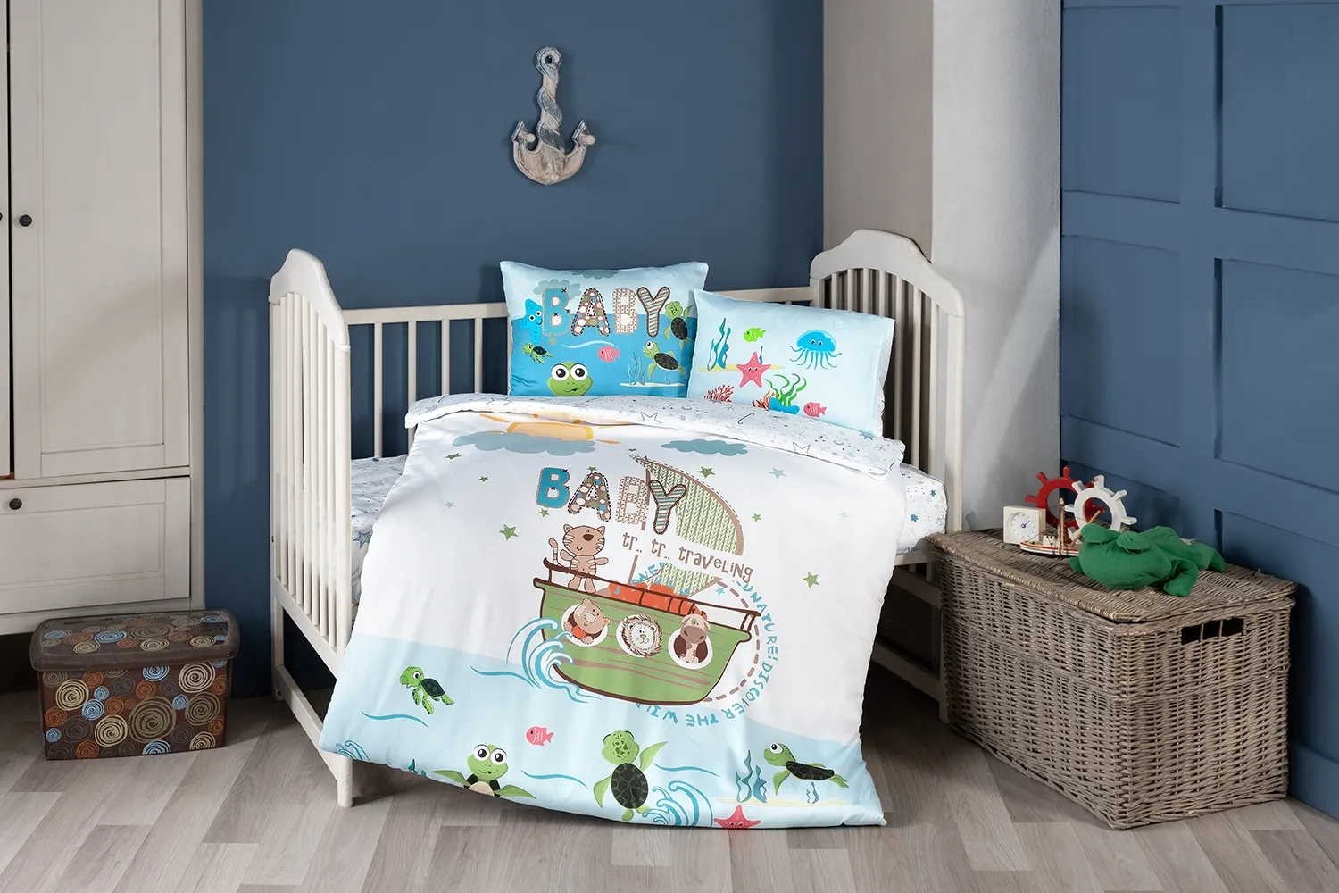 Постільна білизна для новонароджених Baby Digital Satin 100 × 150 см Discover від First Choice