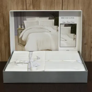 Alternative view of Постільна білизна Cotton Satin 200 × 220 см (євро) Broad Line Cream від First Choice