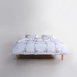 Alternative view of Постільна білизна Stonewashed 200 × 220 см (євро) Butterfly Snow White від Limasso
