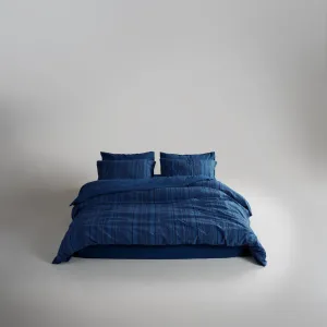 Постільна білизна Stonewashed 200 × 220 см (євро) Coastal Trio Dress Blue від Limasso