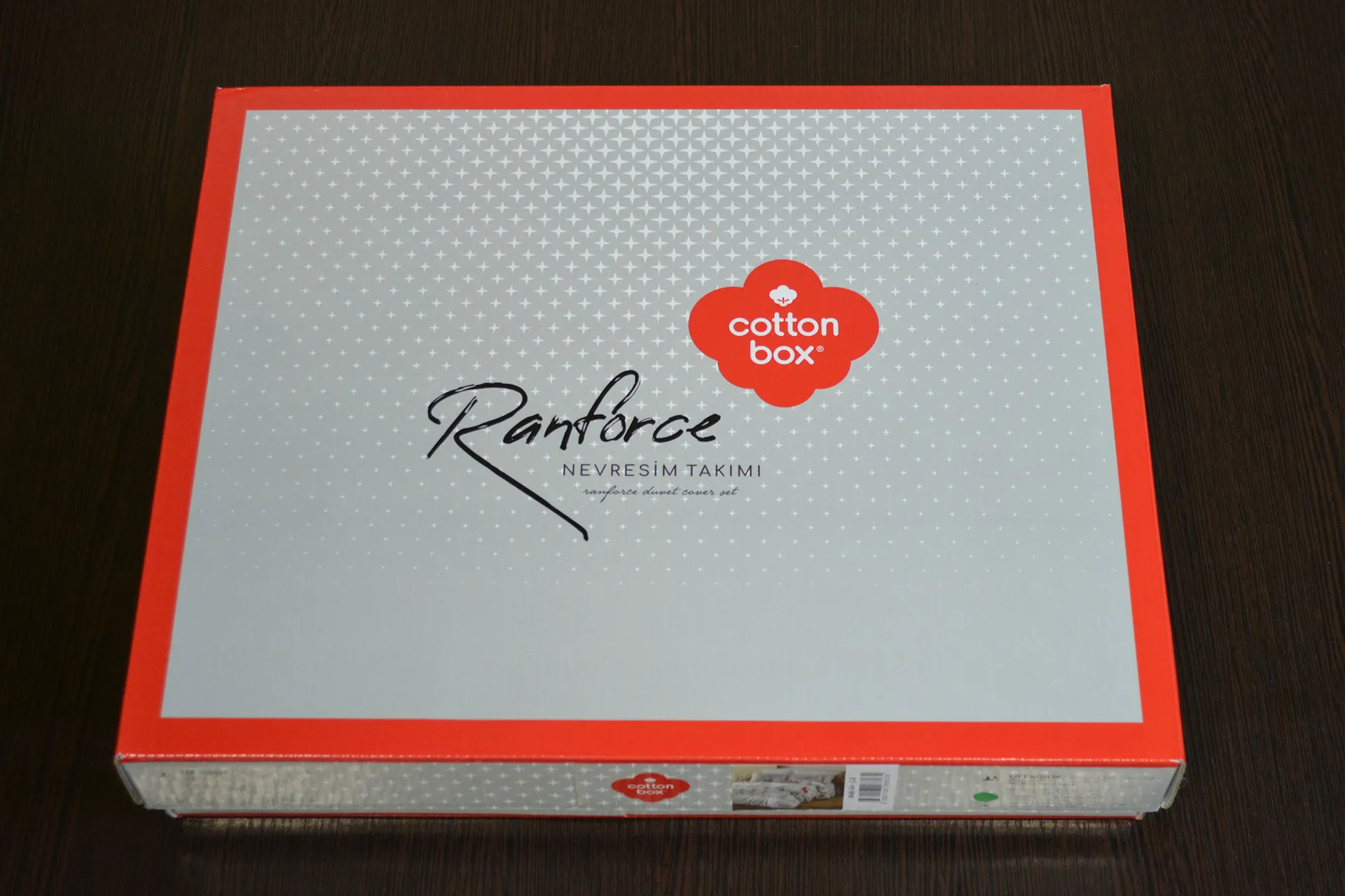 Комплект постільної білизни Ranforce 200 × 220 см (євро) Holly Gri від Cotton Box - Зображення 5