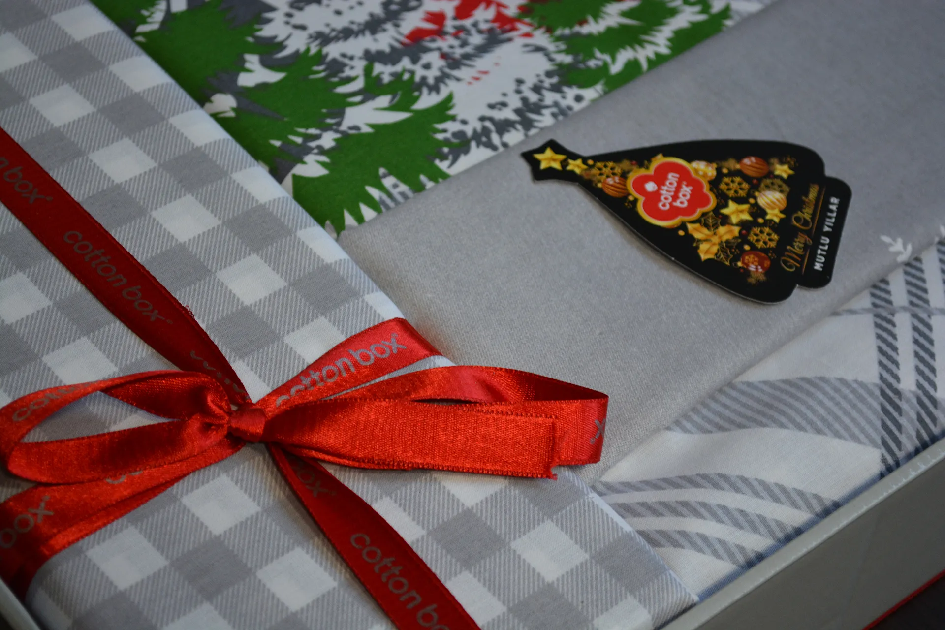 Комплект постільної білизни Ranforce 200 × 220 см (євро) Holly Gri від Cotton Box - Зображення 4