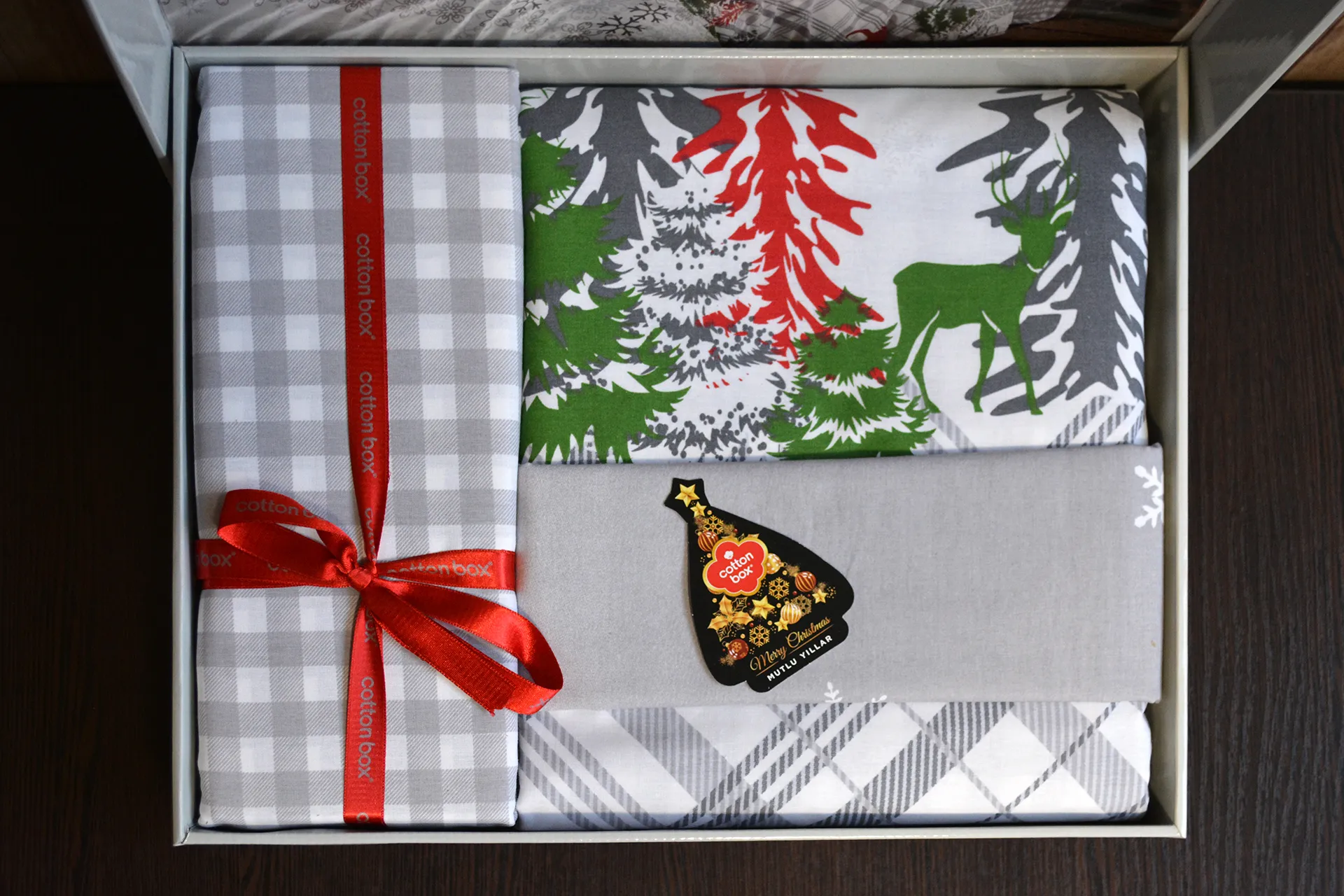 Комплект постільної білизни Ranforce 200 × 220 см (євро) Holly Gri від Cotton Box - Зображення 3