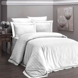 Постільна білизна Deluxe Satin 160 × 220 см (2 шт., сімейний) сімейний Novel Line White від First Choice