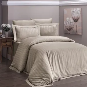 Постільна білизна Deluxe Satin 160 × 220 см (полуторний) Novel Line Cappuccino від First Choice