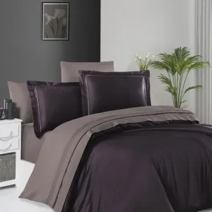 Постільна білизна Deluxe Satin DARK 200 × 220 см (євро) Serenity Purple Lilac від First Choice