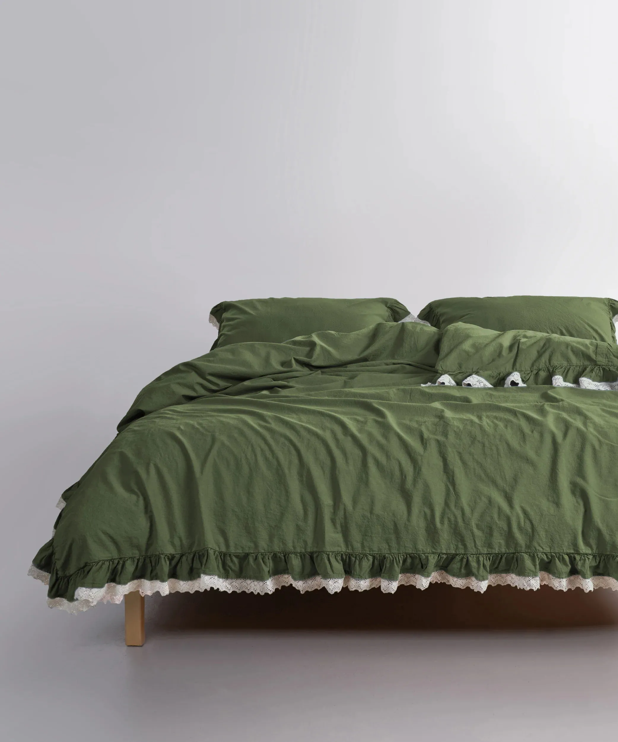Постільна білизна Stonewashed 200 × 220 см (євро) Dora Capulet Olive від Limasso - Зображення 2