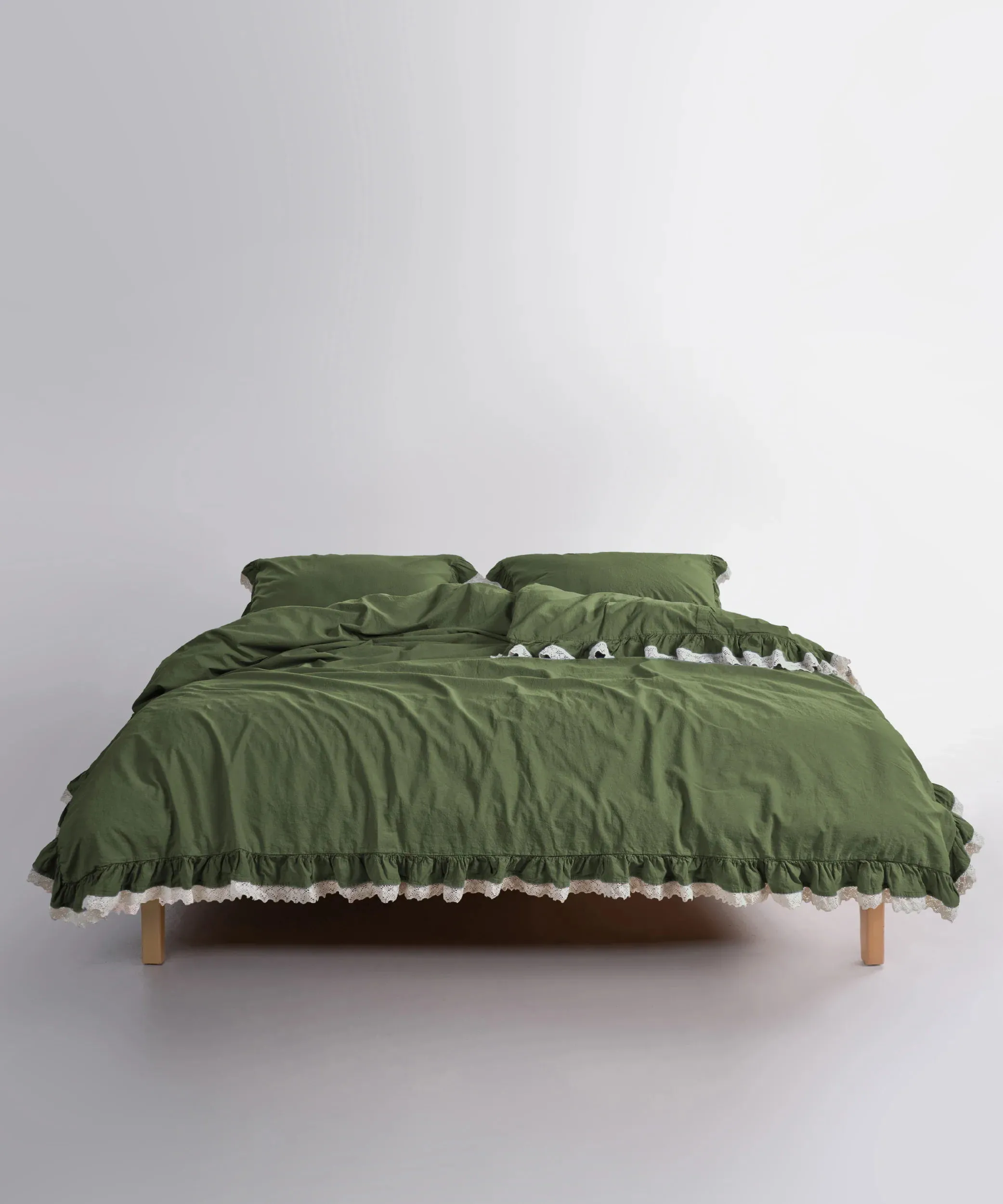 Постільна білизна Stonewashed 200 × 220 см (євро) Dora Capulet Olive від Limasso - Зображення 3