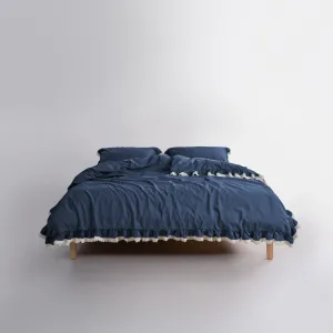 Постільна білизна Stonewashed 200 × 220 см (євро) Dora Dress Blue від Limasso