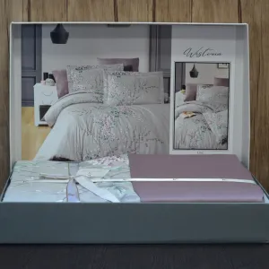 Alternative view of Постільна білизна Cotton Satin 200 × 220 см (євро) Wisteria Lilac від First Choice