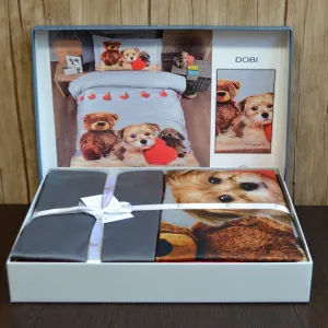 Alternative view of Постільна білизна 3D Satin 160 × 220 см (полуторний) Dobi від First Choice