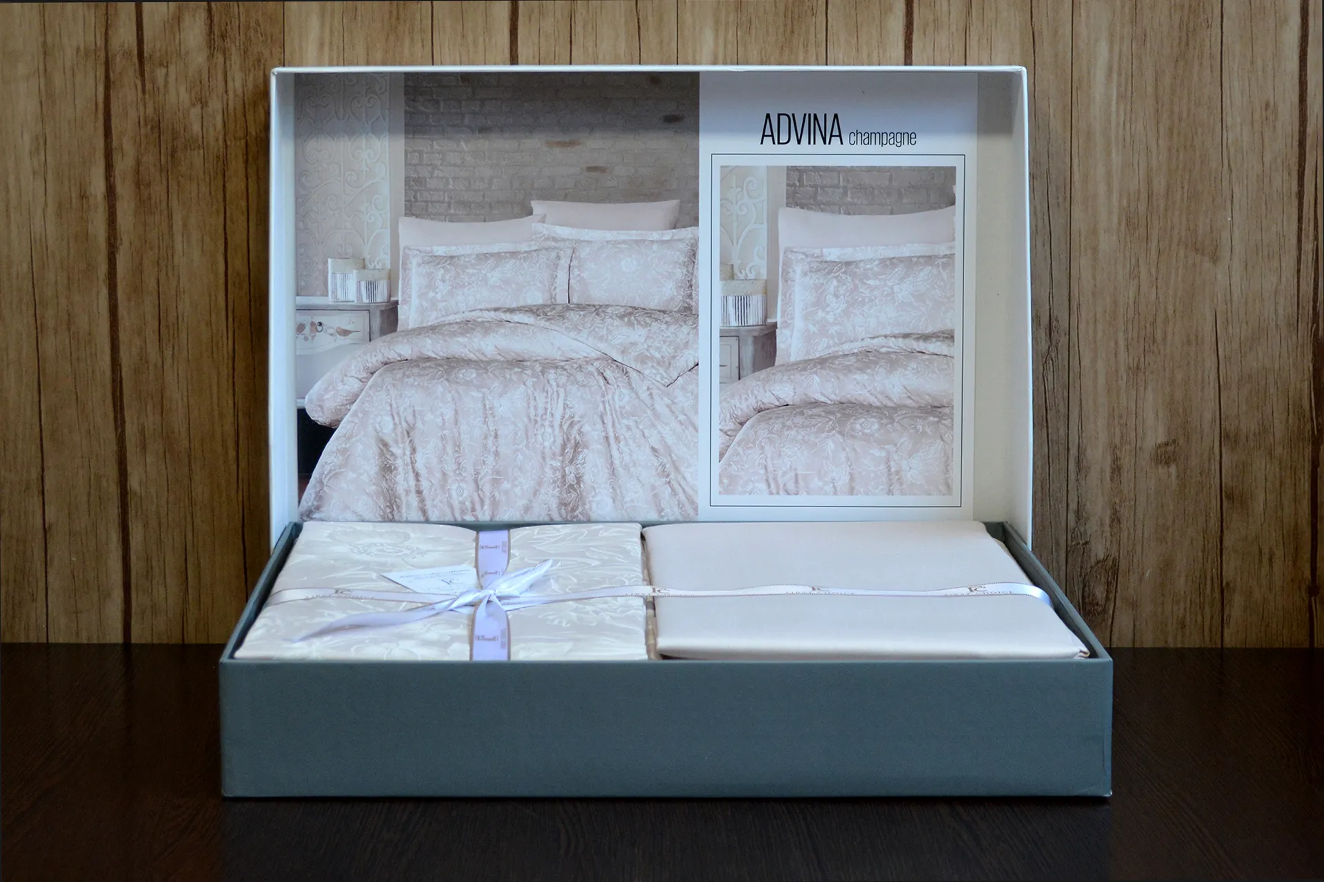 Постільна білизна Cotton Satin 160 × 220 см (полуторний) Advina Champagne від First Choice - Зображення 3