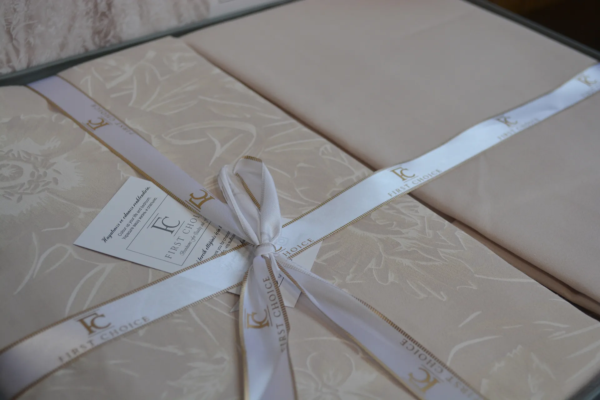 Постільна білизна Cotton Satin 160 × 220 см (полуторний) Advina Champagne від First Choice - Зображення 6