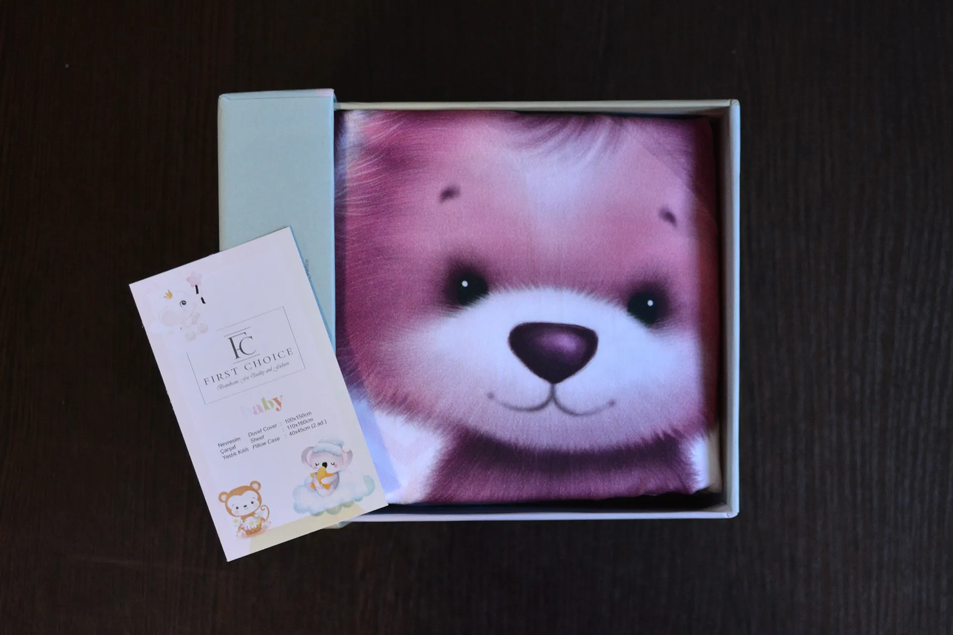 Постільна білизна для новонароджених Baby Digital Satin 100 × 150 см Alfie від First Choice - Зображення 3