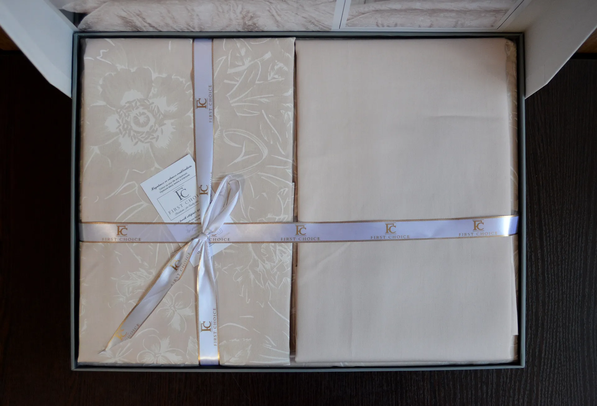 Постільна білизна Cotton Satin 160 × 220 см (полуторний) Advina Champagne від First Choice - Зображення 7