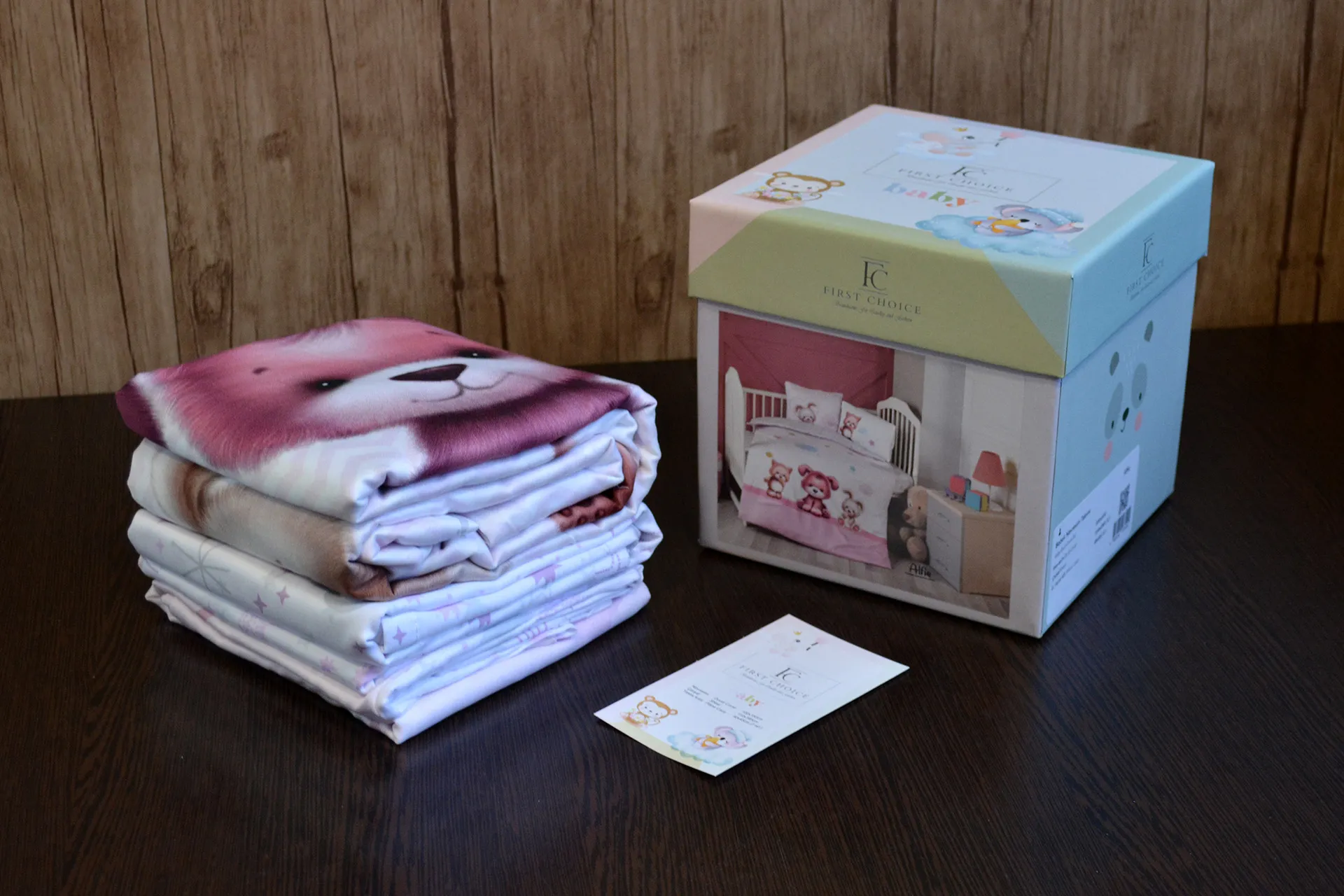 Постільна білизна для новонароджених Baby Digital Satin 100 × 150 см Alfie від First Choice - Зображення 2