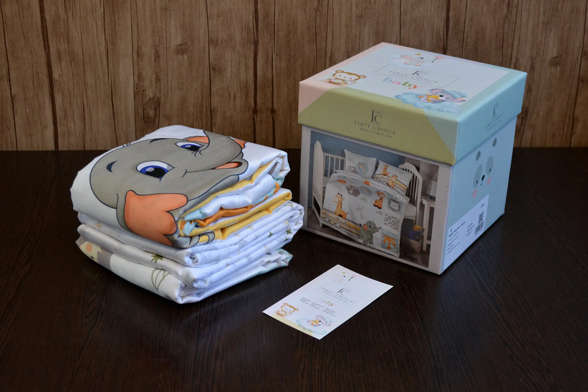 Постільна білизна для новонароджених Baby Digital Satin 100 × 150 см Safari від First Choice - Зображення 2