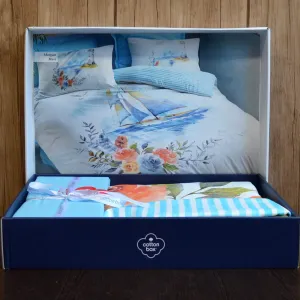 Alternative view of Комплект постільної білизни Maritime 160 × 220 см (полуторний) Morgan Mavi від Cotton Box